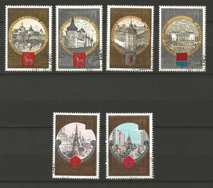  Russie tourisme Ceinture d'Or Y&TN°4549/4552 6 timbres oblitérés /T5759 - Imagen 1 de 1