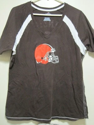 Majestuoso MODA DIVERTIDA Mujeres Talla XXL NFL Cleveland Browns MANZIEL #2 JERSEY TOP Foto 1 de 2