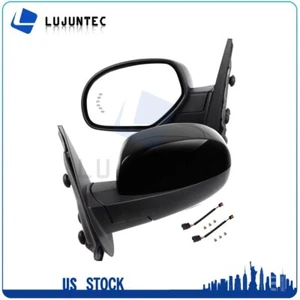 For 2007-2013 GMC Chevy Pair Power Memory Heated Puddle Signals Side Mirrors - Picture 1 of 9
