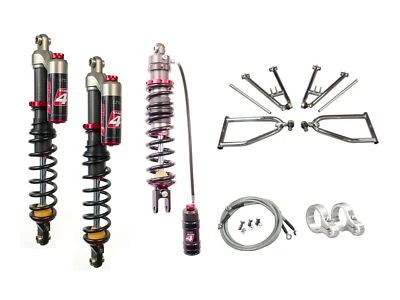 Kit Amortiguadores Traseros Delanteros LSR Lone Star Sport Brazos A Elka Etapa 4 Yamaha YFZ450R Foto 1 de 3