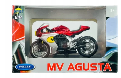 Agusta Superveloce Italian Sports Motorcycle Bike Model Toy Diecast 1:18 Welly - Image 1 of 4