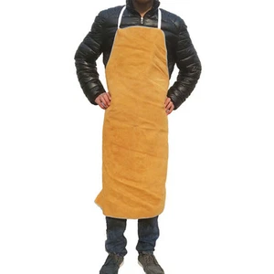 Heat insulation protection Safety Welding Leather Work Bib Apron 28" Wx 39" L - Picture 1 of 4