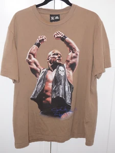 WWE x Shoe Palace Stone Cold Steve Austin Tan T-Shirt Mens Size X-Large XL - Picture 1 of 9