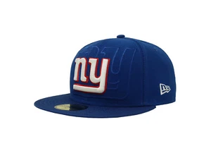 New Era 59Fifty Men Boys Cap New York Giants Royal Blue Sideline Fitted Team Hat - Picture 1 of 5