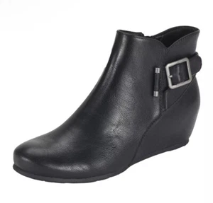 Botas para mujer Baretraps SERENA negras talla 9,5 cuña cremallera botines hebilla - Imagen 1 de 9