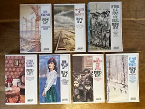 Primo Levi UK Abacus 7 Vol PB Set -The Wrench - If Not Now, When? - Moments - Imagen 1 de 21