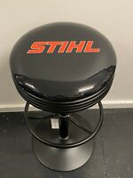 STIHL CHAINSAW RARE BLACK BAR STOOL ADJUSTABLE HEIGHT CHAINSAWS WHIPPER SNIPPER