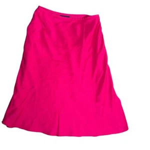 Ann Taylor A-Linien-Rock Damengröße 4 100 % Seide rosa fließend Barbie Balletcore - Bild 1 von 10
