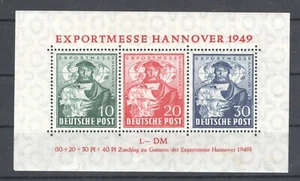 Germany 1949 Hannover Trade Fair Block MNH VF - Picture 1 of 1