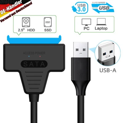 USB 3.0 auf zu SATA Adapter Kabel UASP Support Für 2,5" Zoll HDD SSD Festplatten - Bild 1 von 4