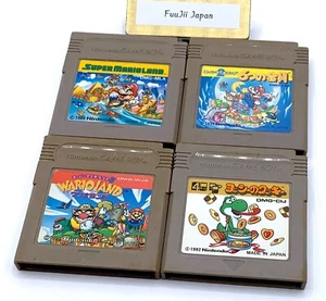 Super Mario Land 1 2 3 Wario Land Yoshi set Game Boy GB Japanese Cleaned Lot 4 - Picture 1 of 18
