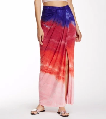 NWT Young Fabulous & Broke Kit in Purple Rainbow Asymmetrical Wrap Maxi Skirt M - Image 1 of 4