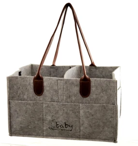 Diaper Carrier for Travel w/ Baby, Baby Shower Gift Basket, Closet Bin Organize - Picture 1 of 5