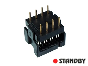 5pcs AMP / TE CONNECTIVITY 746611-1 PLUG IDC, DIL 8 WAY, 0.1"x0.3" (2.54x7.62mm) - Bild 1 von 2