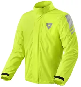 GIACCA MOTO REV'IT CYCLONE 3 H2O IMPERMEABILE ANTIPIOGGIA DARK GIALLO FLUO TG XS - Bild 1 von 2