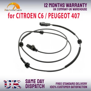 FOR Peugeot 407 Citroen C6 ABS SPEED WHEEL SENSOR REAR LEFT RIGHT 4545C0 4545G7 - Picture 1 of 2