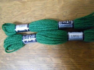 DMC Tapestry Wool Laine Tapisserie ~lots of 2/ blue, red, white, green, gold - Picture 1 of 8