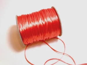 Orange #2 Rat Tail Satin Cord 1/8 inch wide x 20 yards Schiff Crafts B41 - Picture 1 of 3