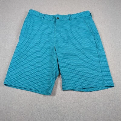 Pantalones Cortos Greg Norman Para Hombres 36 Verde Azulado Golf Rendimiento Ligeros Informales Exterior Foto 1 de 4