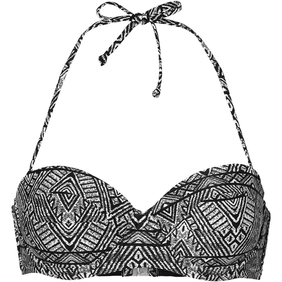 O'Neill Sujetador De Bikini PW Balconette Bikini Top Negro Geométrico - Imagen 1 de 1