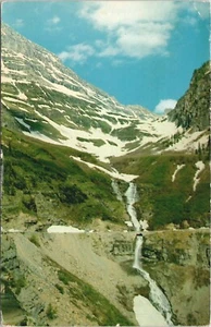 Bird Woman Falls Near Sun Highway In Glacier National Park, Montana - Postcard - Picture 1 of 2