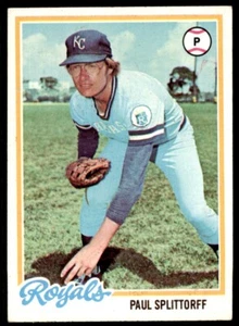1978 TOPPS PAUL SPLITTORFF 104 KANSAS CITY ROYALS #638 - Picture 1 of 2