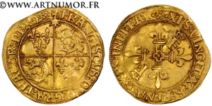 François I - Ecu d'or au soleil du Dauphiné, n.d Grenoble - Picture 1 of 1