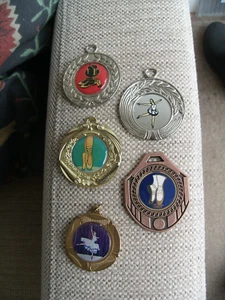 BLANK BALLET & TAP DANCING MEDALS X5 FOR ENGRAVING GOLD, SILVER AND BRONZE TONE - Bild 1 von 11