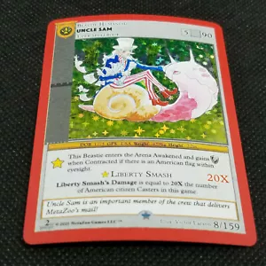 2021 Metazoo Games Uncle Sam Cryptide Nation (Olo Completo) #8 2a Edizione - Foto 1 di 2