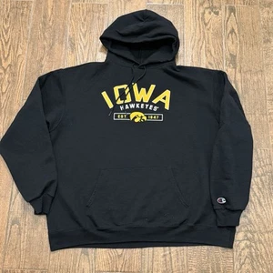Iowa Hawkeyes Mens Champion Fleece Hoodie Sweatshirt Size. 2XL - Picture 1 of 3