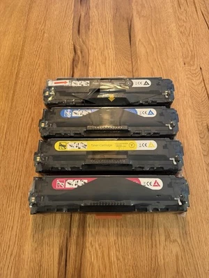 Set Of 4 For HP 125A CB540A Compatible Toner CF210X CE320A CRG131/116 - New - Image 1 of 4