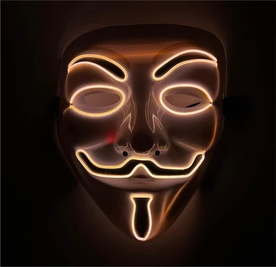 Vendetta LED Grusel Maske - wie aus Purge steuerbar, Halloween & Fasching  - Bild 1 von 4