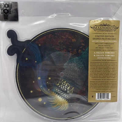 Mastodon – Fallen Torches 10” 45 SEALED RSD 2021 Picture Disc LTD Shaped Metal Foto 1 de 4