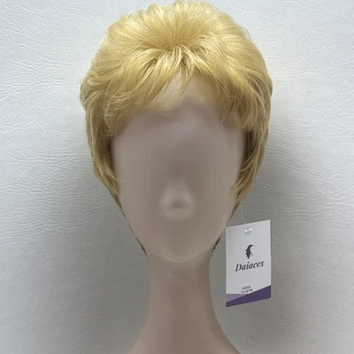 NUEVO Con Etiqueta Daiaces Unisex Rubia Corta Rizada Peluca-Cosplay-RenFest Foto 1 de 4