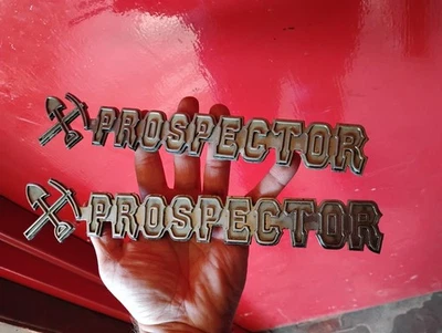 1981-91 Dodge Ram Truck Ramcharger Prospector Bed Side Emblem Oem Pair - Image 1 of 4
