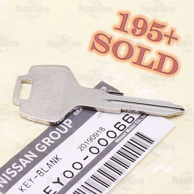 OEM подлинный Nissan 300ZX PATROL SENTRA пустой металлический необрезанный запасной ключ KEY00-00066 - Изображение 1 из 4