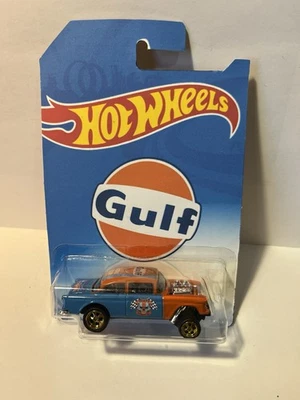 Hot Wheels 55 Chevy Gasser Gulf aceite carreras personalizado era pilotos reales Foto 1 de 4