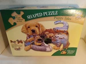 Master Pieces ~ 550-teiliges geformtes Puzzle ~ "Puppy Tales" ~ spezielle geformte Teile - Bild 1 von 6