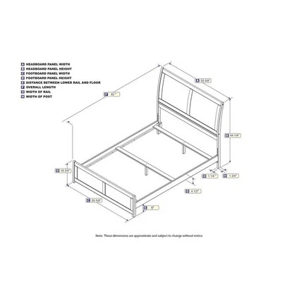 Cama Completa Leo & Lacey Madera Maciza con Pie y Cargador USB en Blanco Foto 1 de 4