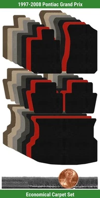 Juego de alfombrillas Velourtex personalizadas para Pontiac Grand Prix 1997-2008 (5 piezas) #WRP Foto 1 de 4