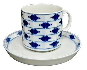 Blue Corinth ROSENTHAL Continental Wirkkala Studio Line Coffee Cup Saucer Set - Picture 1 of 12