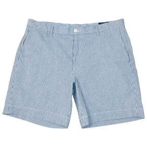 Polo Ralph Lauren Shorts Mens 36 Seersucker Chino Striped Stretch Logo Preppy - Picture 1 of 15