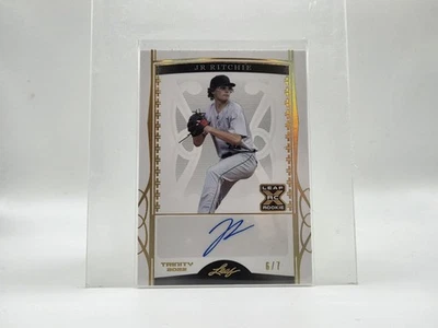 2022 Leaf Trinity auto JR RITCHIE #ed /7! Atlanta Braves - Image 1 of 2
