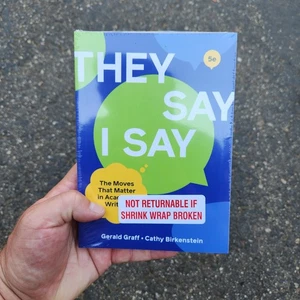 They Say I Say von Cathy Birkenstein und Gerald Graff (2021, Trade Paperback, 5e) - Bild 1 von 3