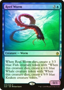 Magic The Gathering MTG REEF WORM FOIL Masters 25 NM Near Mint - Picture 1 of 1