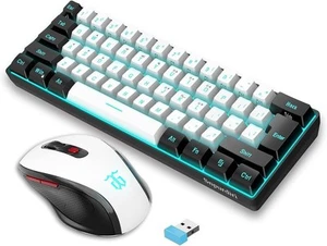 Combiné clavier et souris gaming sans fil 2.4G, avec mini 60% - Photo 1/5
