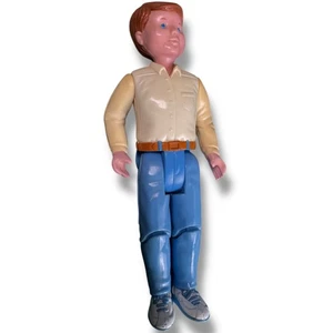 Vtg 1993 Fisher Price Loving Family Dream Dollhouse Dad Father Man Brown Hair - Picture 1 of 3