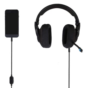Noise Reduction Gaming Headphones Cable for G433/G233 Volume Control & Mic - Picture 1 of 8