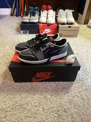 Zapatillas Air Jordan 1 Retro Low OG EX Negras/Gris Humo, Talla 12 Foto 1 de 4