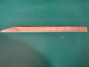 UNUSUAL STERLING SILVER ASPREY COMBINED RULER LETTER ENVELOPE OPENER LONDON 1913 - Picture 1 of 7